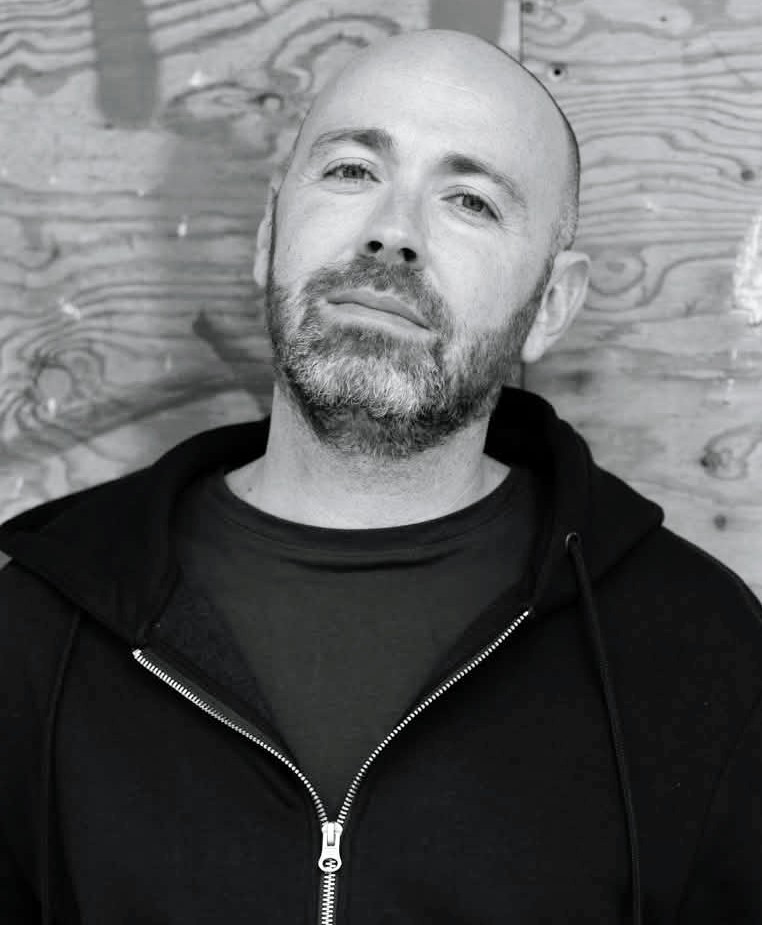 Damien Eleonori, portrait en noir et blanc